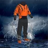 Combinaisons étanches 3.0 Ply Kayak Dry Suit Imperméable avec Latex Orange Drysuit Fullsuit pour Hommes Expedition Paddling Rafting SUP Adventure 230621