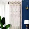 Curtain Boho Macrame Curtains Hand Woven Wall Hangings Window Bohemian Decor For Doorway Closet Wedding Backdrop