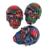 Party Masks s skräck Halloween LED Skull Mask Glowing Party Purge Mask Lysande Neon LED -ljus Masque Masquerade Party Masks 230625