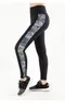 Active Pants Yoga Ladies Sport Fitness Hi-rise Side Panel Imprimé Legging