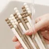 Chopsticks 2 par icke-halkis mögelprovande vuxna bordsartikel Hushållsspara geléböna