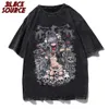 Camisetas Masculinas Summer Go Feminino Tee Ahetic Loose Women Tshirt Punk Dark Grunge Streetwear Ladies goic Top Tshirts Harajuku y2k Cloes J230625