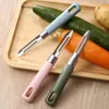 1pc Kitchen Vegetable Peeler, Stainless Steel Rotating Vegetable Peeler With Non-Slip Handle And Sharp Blade