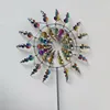 Garden Decorations Unique and Magical Metal Windmill 3D Wind Powered Kinetic Sculpture Lawn Spinners Yard Decor Gift 230625