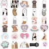 61Pcs Cute Cat Paw Stickers Kitty Paws Graffiti Stickers for DIY Luggage Laptop Skateboard Motorcycle Bicycle Stickers