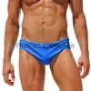 Roupa de banho masculina Calção de banho masculino Sólido cintura baixa Roupa de banho masculina Prancha de surf Roupa de praia apertada e sexy Cueca de banho Cueca curta x0625