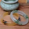 Bangle Braccialetti in pietra di quarzite di alta qualità rotondi luminosi malesi con braccialetti di fiori regalo per gioielli da donna graziosi