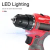 Boormachine New Mini Electric Drill Litium Hammer Type Hushållens laddningsbara multifunktion Pistol Drill Electric Screwdriver Power Tools