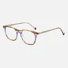 Lunettes de soleil Cadres ZENOTTIC 2023 Classique Hommes Acétate Lunettes Optiques Cadre Carré Impression Lunettes Sans Prescription Lentille Claire Lunettes