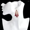 Boucles d'oreilles à tige Vintage Fashion évider en forme de coeur pendentif gland longue bohème femmes fête anniversaire mariage bijoux cadeau