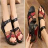 Sandals Women Wedges Peep Toe Beach Outdoor Comfortable Casual Strap Gladiator Party Work Office Ladies Shoes