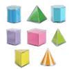 Bulmacalar 8pcs Set Matematik 3D şekiller Geometri Eğitim Montessori Öğrenme Oyuncak Çocuklar için Juegos Educativos Para 3 4 5 6 8 230621