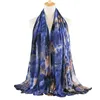 Tie-dyed Hijab Scarf Women Stretchy Printe Shawl Bufanda Muslim Scarves Wraps Headband Stole Bandana Turban 180*85cm