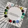 Necklaces Top Quality Candy Pendant 22 Colors Colorful Crystal Black Pink Blue Green Red Water Drop Necklace For Women(DJ1090)