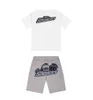 22ss Edição Limitada TrapStar T-Shirt Manga Curta Shorts Shooter Terno London Street Fashion Cotton Comfort Couple Motion Design 968ess