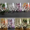 Wine Glasses Four Seasons Trees Wine Glasses Creative Printed High Legged Glass Cup For Wine Beer Cocktail Large Capacity Glass Cup Set 230625