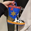 Evening Bags 2023 Cute Cartoon Rain Shoes Shape Woman's Bag Shoulder Diagonal Fashion Trendy Female Small