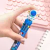 Colors Press Type Ballpoint Pens 0.5mm Cute Astronaut Shaped Writing Gel Student Gift Learning Office Supplies