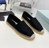 Cotton Dirll Espadrilles Designer Shoes Luxury Sneakers Woman Casual Shoe Canvas Loafers Classic Fisherman Shoes Fashion Loafers