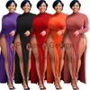 Casual klänningar klänningar för kvinnor faller kläder 5xl bodycon plus storlek sexig klänning långärmad elegant fest födelsedagsklänning grossist dropshipping x0625