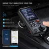 Hifi Bluetooth 5.0 Car Wireless FM Transmitter Radio Adapter AuxはQC3.0高速充電トレブルベースカーMP3音楽プレーヤーをサポートしています