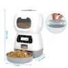 Alimentador de tigelas para cães 3,5L Alimentador automático para animais de estimação Dispensador de comida inteligente para gatos Temporizador para cães Tigela de aço inoxidável Automático para cães e gatos Alimentação para animais de estimação Suprimentos para animais de estimação 230625