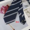 Men's Wide Edition Business 8cm Hand Tie Polyester Silk Stripes Necktie for Mens Formal Clothing Workplace Accessories Ties