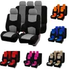 Autositzbezüge 2023 Sport Universal Polyester SeatCar Cover Set Passend für die meisten einfarbigen Stoffe Bicolor Stilvolles Zubehör Beschützer