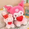Gros mignon Kuromi amour jouets en peluche Jeux pour enfants Playmates Cadeaux de vacances canapé coussins décoration de la chambre