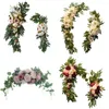 Decoratieve bloemen Bruiloft Decoratie Set 936 Simulatie Bloem Roos Pioen Welkomstkaart Boog Latei