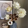 Torkade blommor naturliga lotus dekorativa diy handgjorda för dekor bröllop arrangerar hem rumsbord