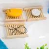 Neue Tragbare Seifenschalen Natürliche Holz Seife Tray Halter Gericht Lagerung Bad Dusche Platte Hause Badezimmer Waschen Seife Halter Organizer