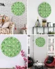 Horloges murales blanc marguerite amour vert pointeur lumineux horloge maison ornements rond silencieux salon chambre bureau décor