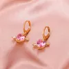 Pendientes de tuerca, colgante de corazón de flecha de cristal con personalidad a la moda para mujeres y niñas, abalorios geométricos, joyería para oreja, regalos de fiesta