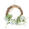 Dekorativa blommor Simulering 13 In Artificial Flower Wreath Forn Door Greenery Hanging Garland Outdoor Wedding Party Ornament Home