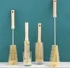 Brosses de nettoyage en bois à long manche bouteille brosse cuisine outil de nettoyage boisson verre à vin bouteille verre tasse épurateur JL1287