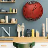 Wall Clocks Gear Wooden Board Home Decor Modern Kitchen Room Bedroom Living Clock