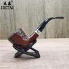 Cachimbos Cachimbo de resina de boca curva estilo antigo, destacável e lavável, saco de cigarro com filtro circulante, maconha