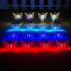 Andra evenemangsfestleveranser 1 st RGB Color LED Strobe Baton Glowing Butterfly Wings Lamps Champagne LED Sparkler Light Flash Service Bottle Topper Ligh 230621