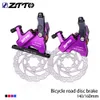 Bike Derailleurs ZTTO Gravel Road Bike Disc Brake Hydraulic Flat Mount CX Rotor Brake Caliper CNC Bicycle Mechanical Wire Pull Metal Pads 105 230621