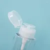 Garrafas de armazenamento Garrafa de removedor de maquiagem 150ml/200ml/300ml Transparente Pequena Água Unha Recarregável Empurrar Recipiente de Bomba Vazio