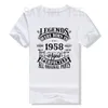 Мужские футболки 65-летняя старинная классическая автомобиль 1958 65 Birday Tshirt Legends, родившиеся в 1958 году.