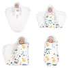 Sacs de couchage bébé sac 06 mois lopes pour borns emmaillotage mince 1Tog doux coton conception tête cou protecteur 230621