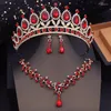 Colar Brincos Conjunto Moda Noiva Com Tiaras Para Princesa Coroa Vestido Noiva Vestido Noiva Acessórios Traje