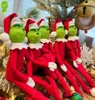 2022 Weihnachtsdekorationen, grüner Monster-Elf-Ornament, Anhänger, Weihnachtspuppen-Anhänger, Party-Versorgung, Weihnachtsdekoration, Neujahr