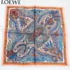 Scarves 100% Silk Scarf Women Stylish Small Bandana Boho Style Paisley Print Kerchief Square Headband Hip-hop Turban 53*53cm 230621