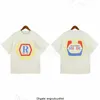 Topontwerpers Rhude Mens T -shirts Zomer modeontwerpster T -shirts Street Casual korte mouw strandstijl T -stukken katoenen afdrukhirt