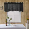 ستارة Missdeer Modern Lace Jacquard Window Valance HEM قهوة قصيرة لمطبخ مجلس الوزراء غرفة نوم ديكور المنزل