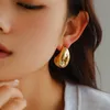 Dangle Chandelier Dainty Water Drop Earrings for Women Chunky Hoop Dome Earring Gold Plated Thick Chunky Hoop Earring Birthday Jewelry Gifts 230621