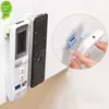 New 4 Pcs Plastic Sticky Hook Set for Air Conditioner TV Remote Control Hanging Rack Plastic Key Wall Storage Holder Organization